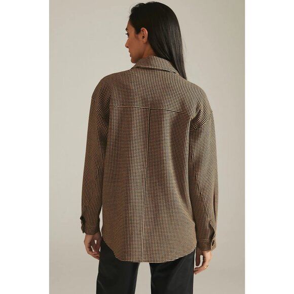 Current Air Los Angeles womens size Xl Houndstooth Shacket shirt jacket - Picture 8 of 8